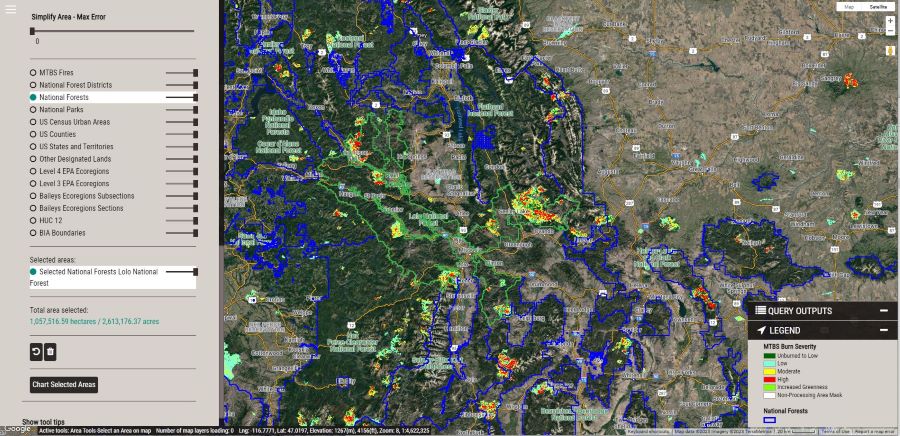 MTBS Data Explorer Screenshot