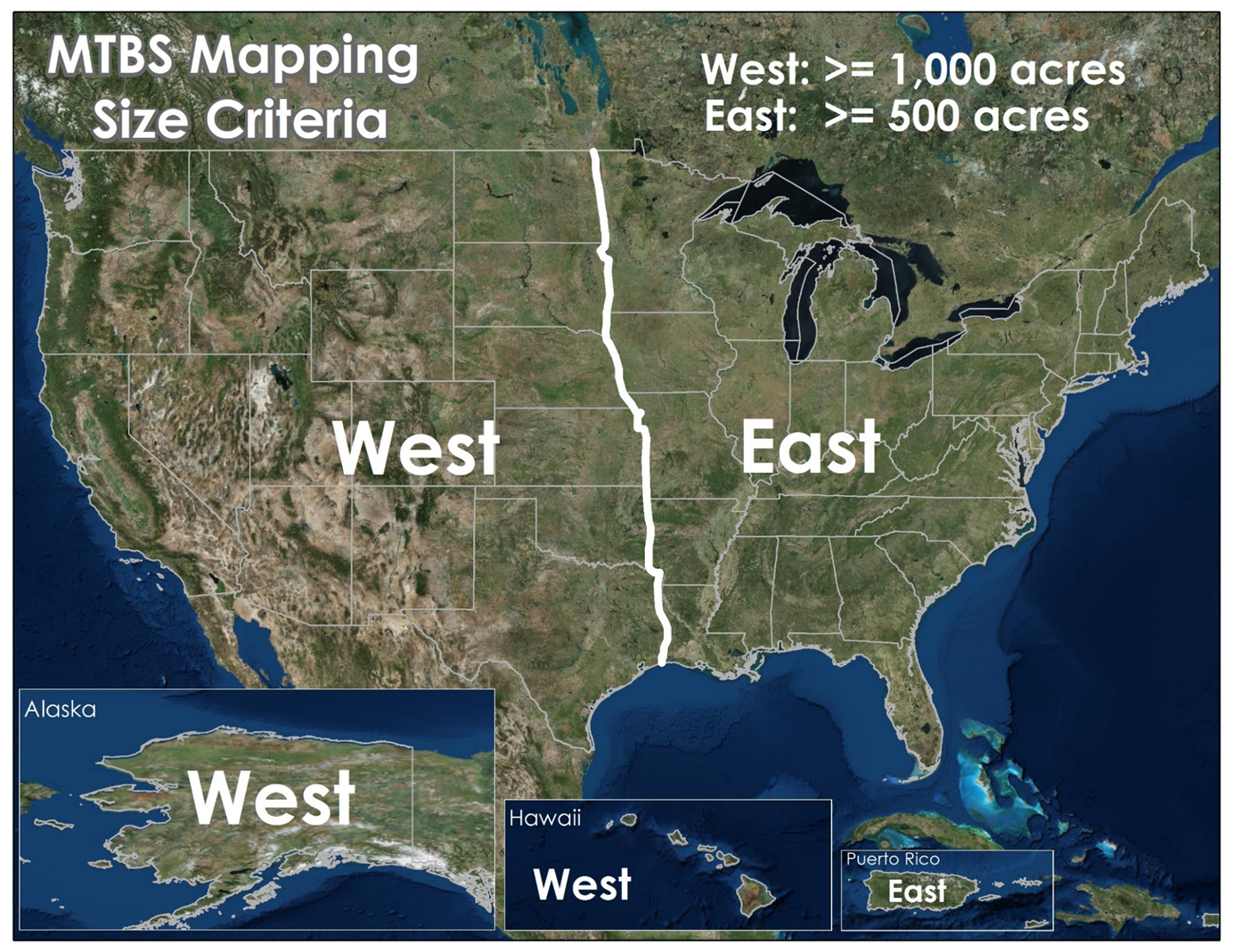 MTBS Mapping Size Criteria