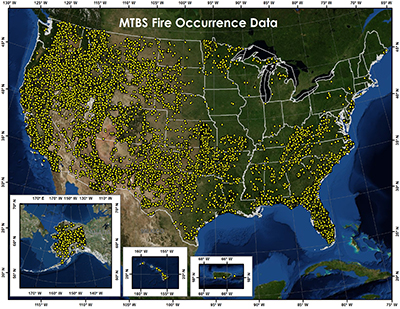 Published MTBS Fires Point Locations